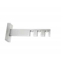 Тримач трійний для карниза SQUARE LINE Сталь 10.6-13.8-15см.